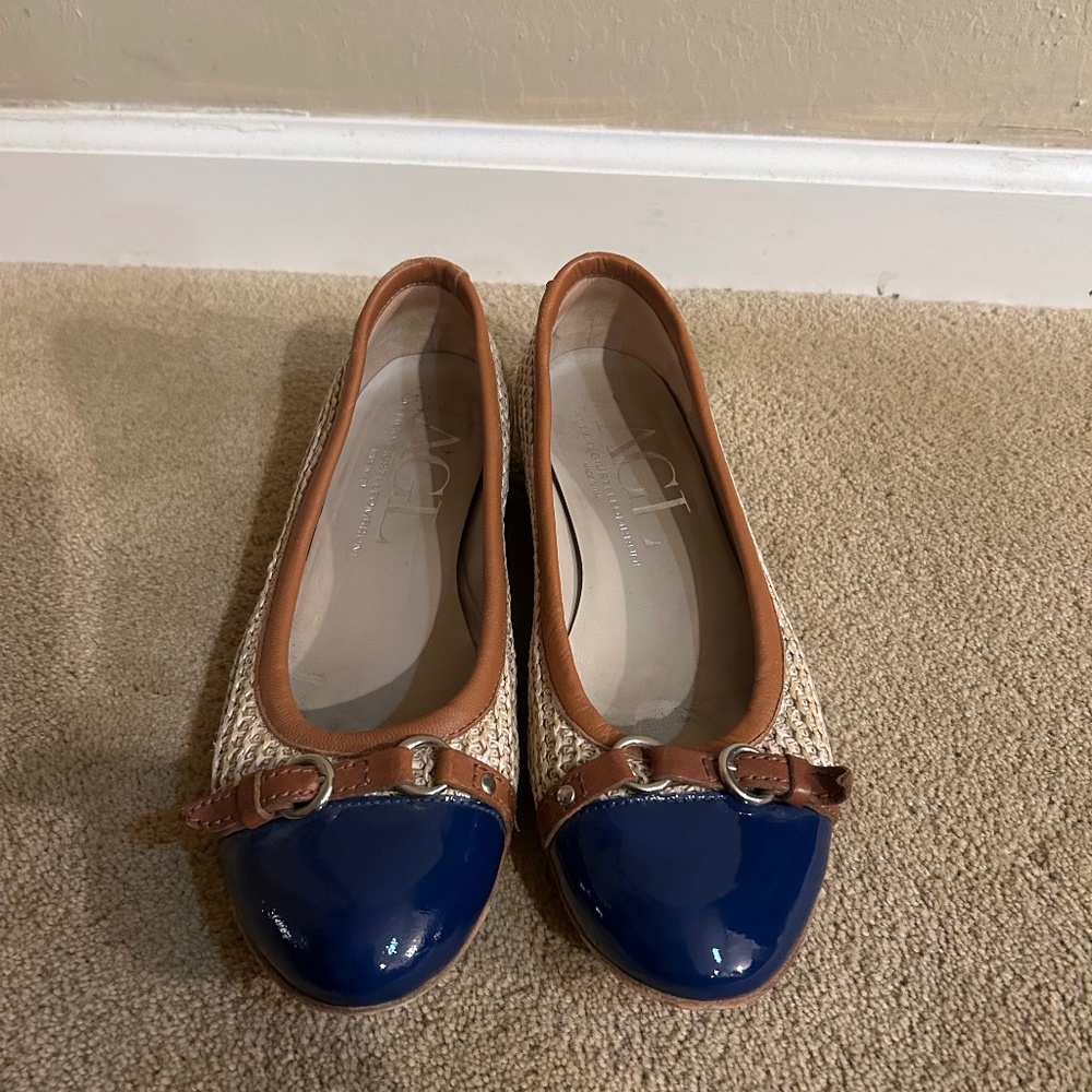 AGL Blue, Brown, and Woven flats!